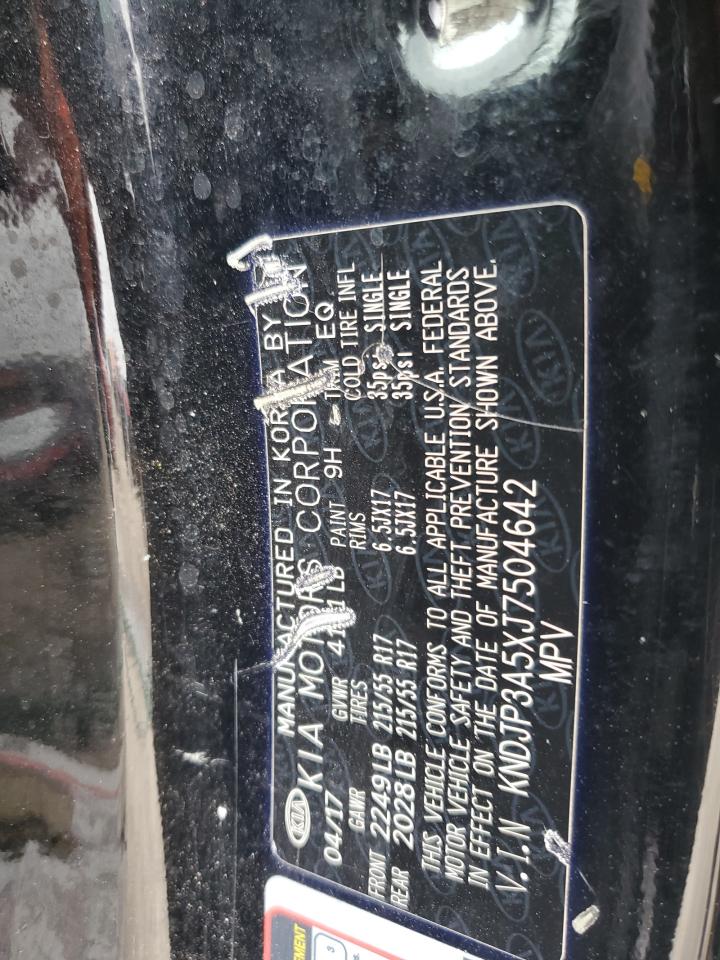 2018 Kia Soul + VIN: KNDJP3A5XJ7504642 Lot: 84556975