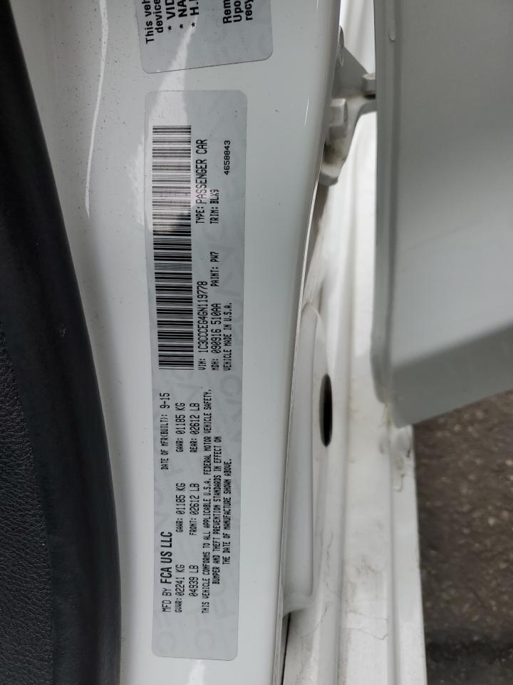 2016 Chrysler 200 C VIN: 1C3CCCEG4GN119778 Lot: 82228695