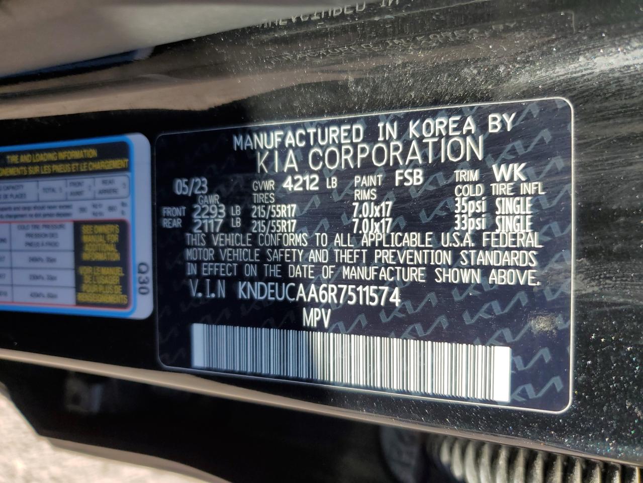 2024 Kia Seltos S VIN: KNDEUCAA6R7511574 Lot: 84947115