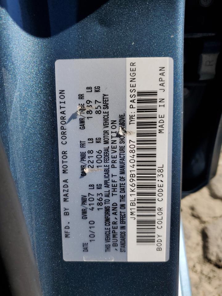 2011 Mazda 3 S VIN: JM1BL1K69B1404807 Lot: 86245505