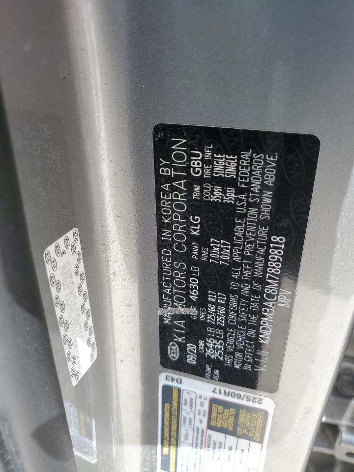 2021 Kia Sportage Lx VIN: KNDPM3AC8M7889818 Lot: 84482735