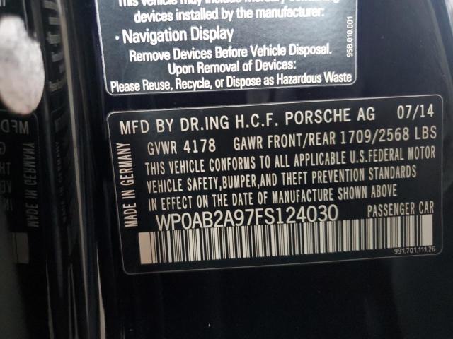 2015 PORSCHE 911 CARRERA S  