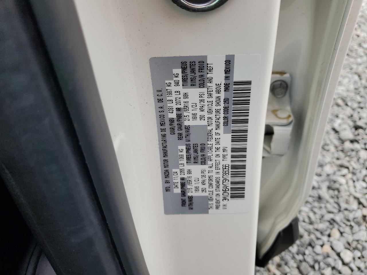 2025 Mazda Cx-30 VIN: 3MVDMBAM7SM786056 Lot: 82211055