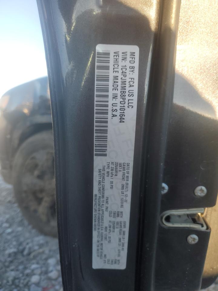 2023 Jeep Cherokee Altitude Lux VIN: 1C4PJMMB8PD101644 Lot: 86115555