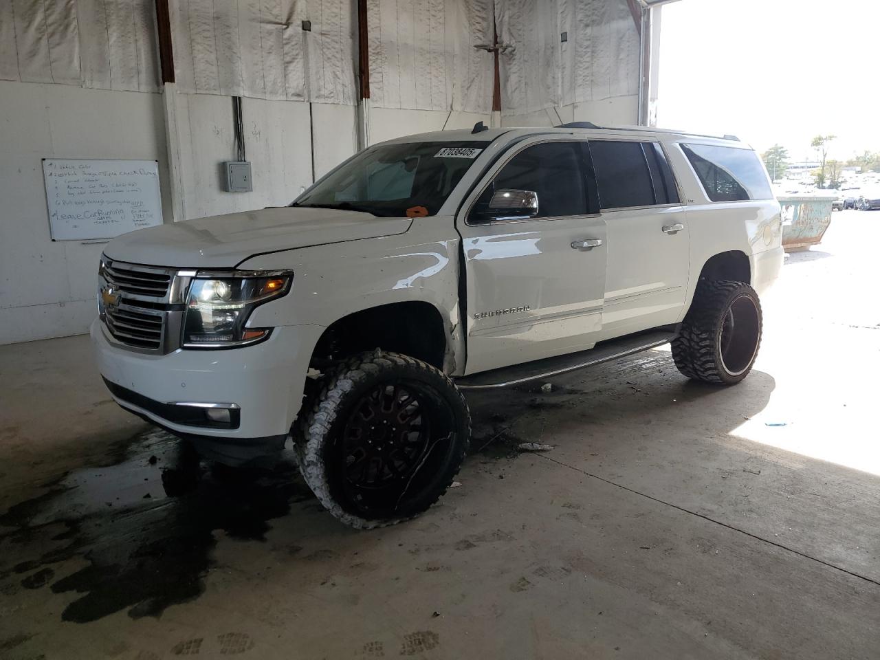 2015 Chevrolet Suburban C1500 Ltz white suv gas 1GNSCKKC4FR239114 photo #1