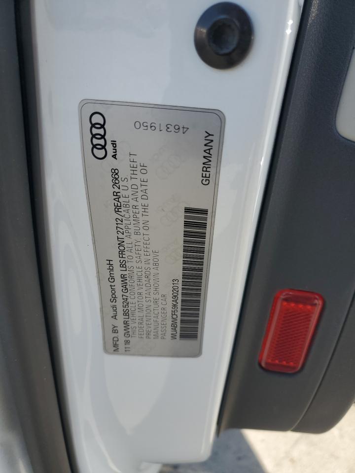 2019 Audi Rs5 VIN: WUABWCF59KA902013 Lot: 82654575