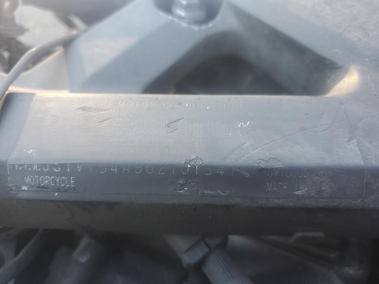 2006 Suzuki Sv1000 Sk3 VIN: JS1VT54A962101347 Lot: 82524085