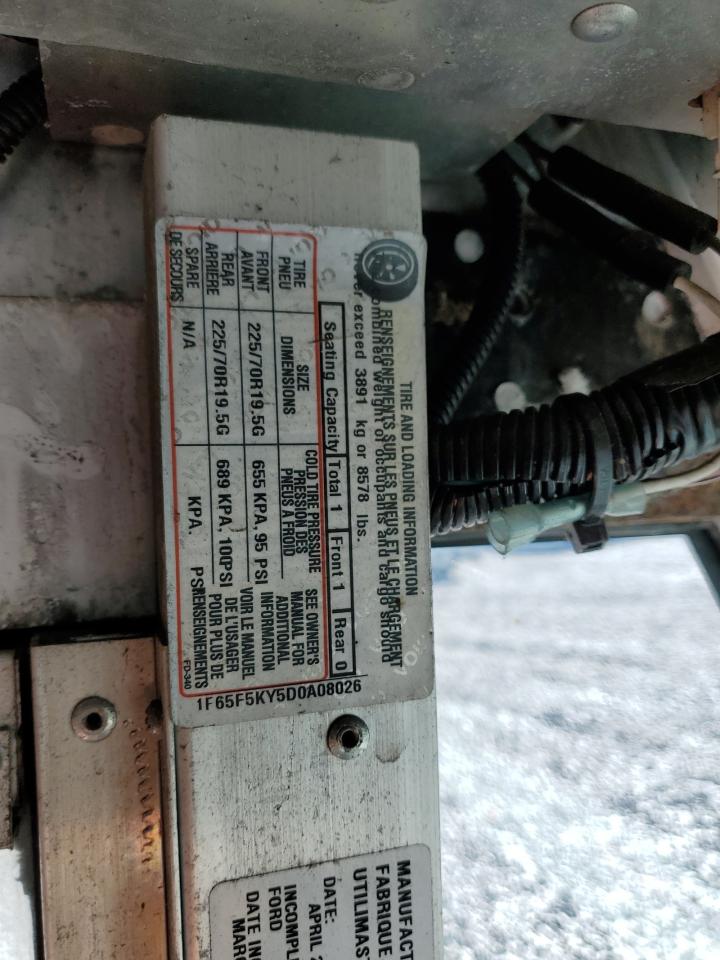 2013 Ford F59 VIN: 1F65F5KY5D0A08026 Lot: 85184245