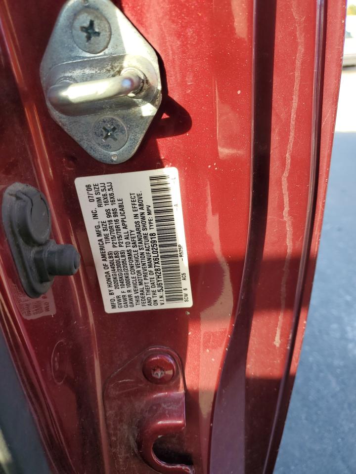 2006 Honda Element Ex VIN: 5J6YH287X6L025918 Lot: 81869375