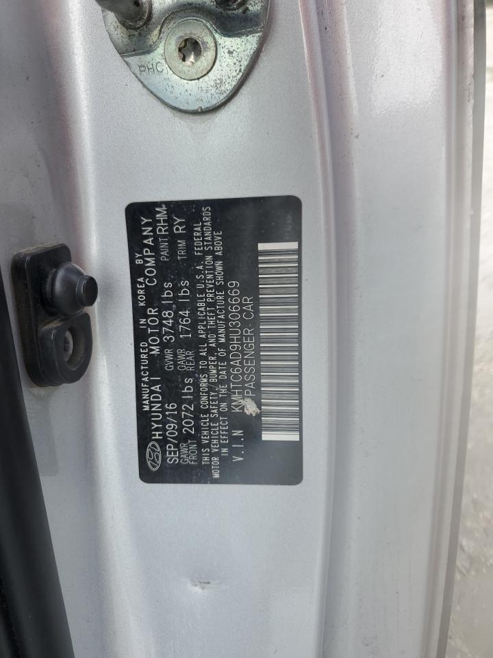 2017 Hyundai Veloster VIN: KMHTC6AD9HU306669 Lot: 82339105