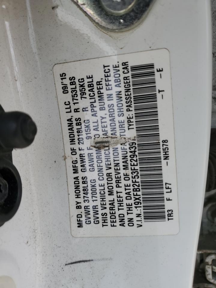 2015 Honda Civic Lx VIN: 19XFB2F53FE294397 Lot: 86266905