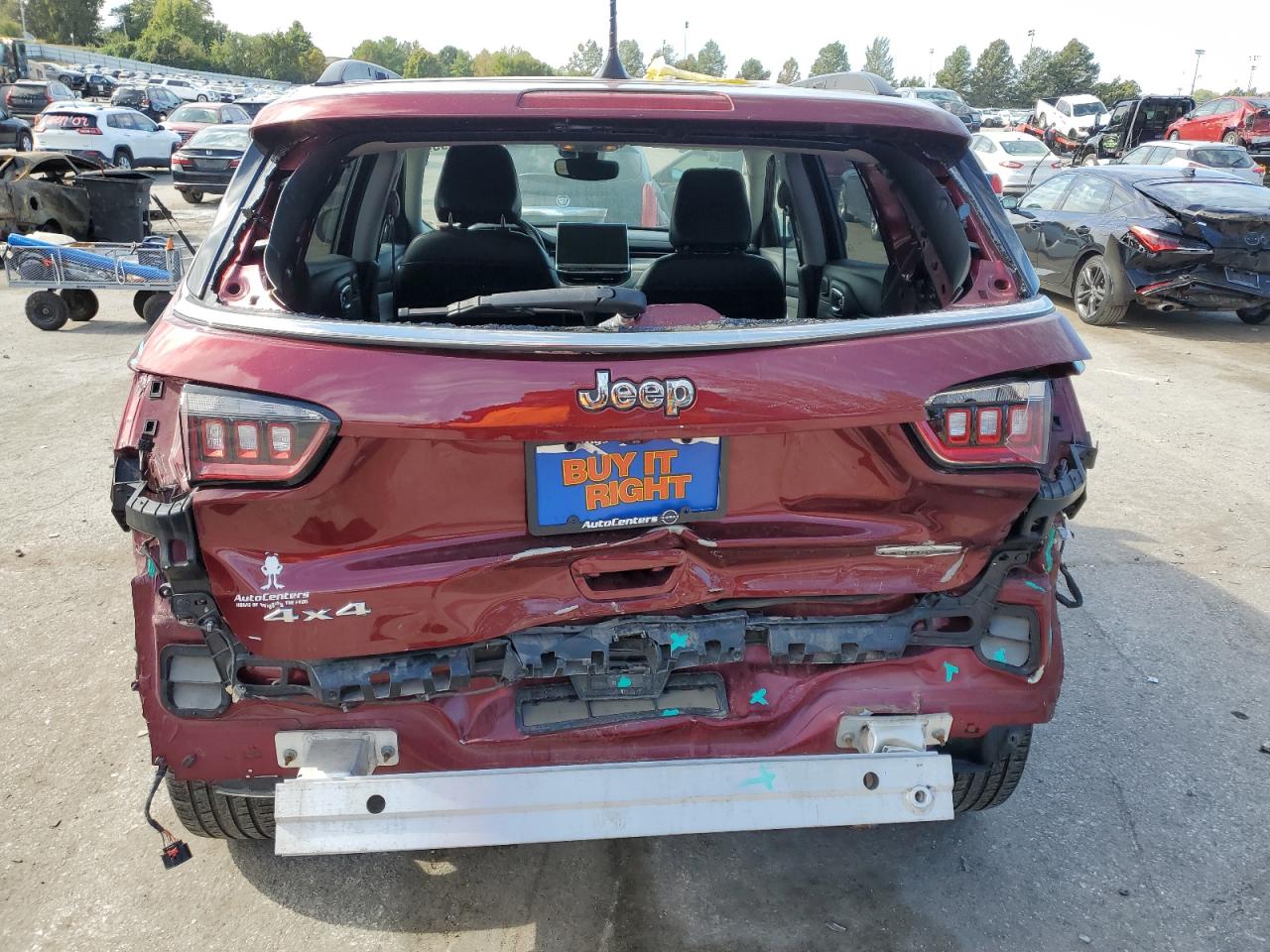 2022 Jeep Compass Latitude Lux VIN: 3C4NJDFB7NT164195 Lot: 85854695