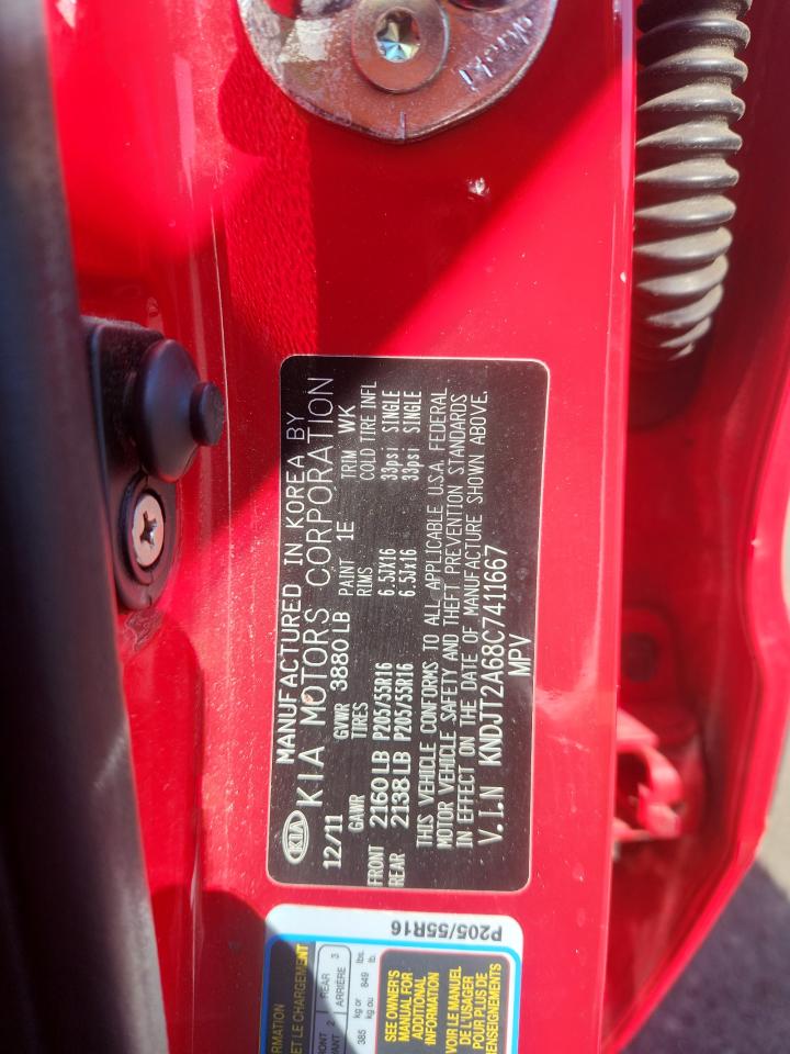 2012 Kia Soul + VIN: KNDJT2A68C7411667 Lot: 86325545