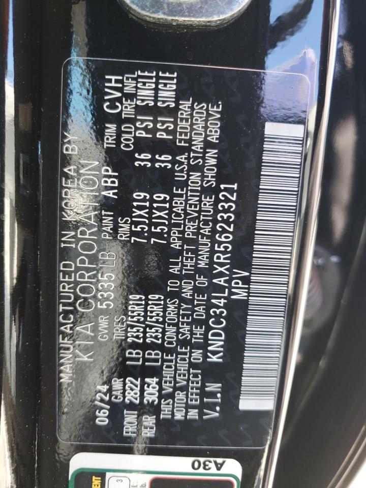 2024 Kia Ev6 Light VIN: KNDC34LAXR5623321 Lot: 90698915