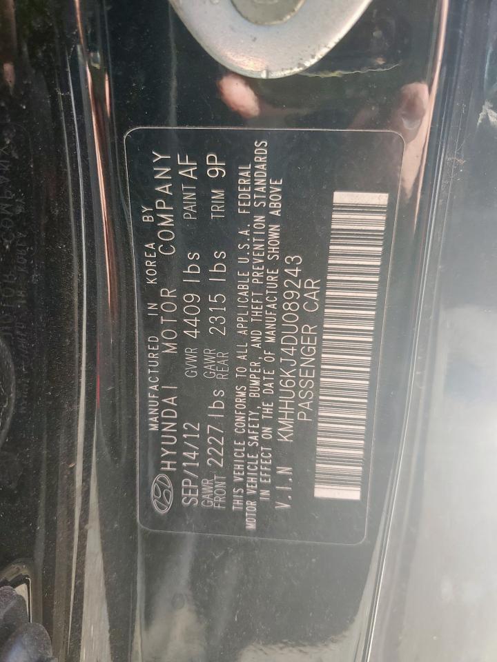 2013 Hyundai Genesis Coupe 3.8L VIN: KMHHU6KJ4DU089243 Lot: 90091675