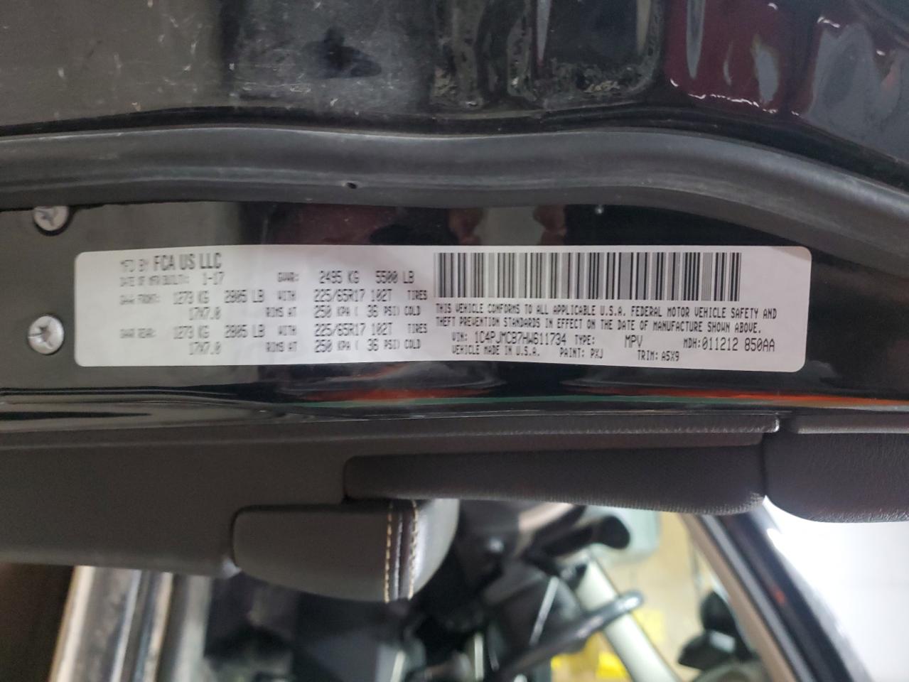 2017 Jeep Cherokee Latitude VIN: 1C4PJMCB7HW611734 Lot: 86543945