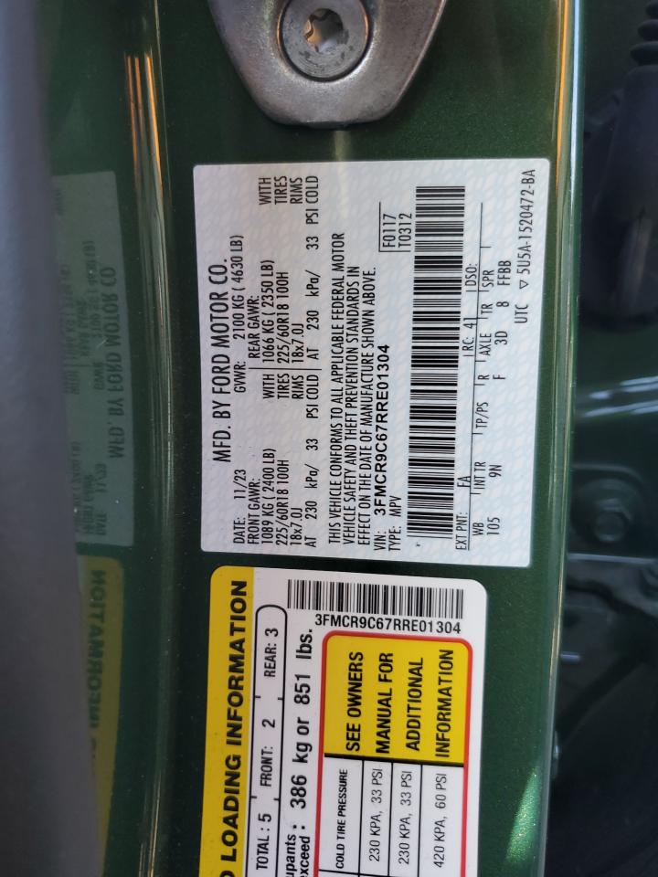 2024 Ford Bronco Sport Outer Banks VIN: 3FMCR9C67RRE01304 Lot: 90738945