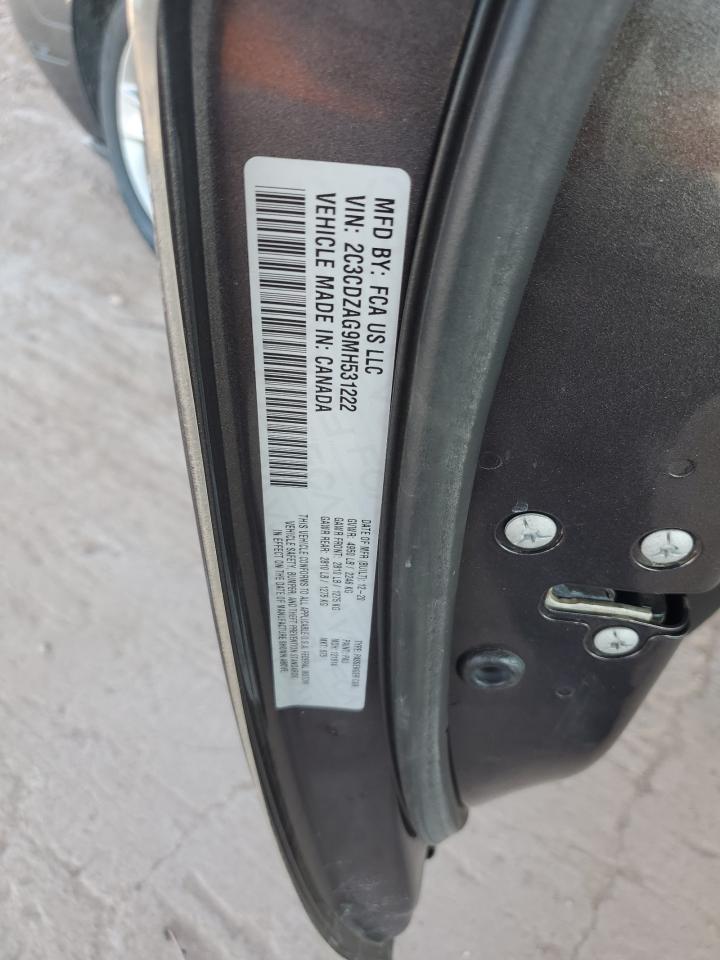 2021 Dodge Challenger Sxt VIN: 2C3CDZAG9MH531222 Lot: 90919555