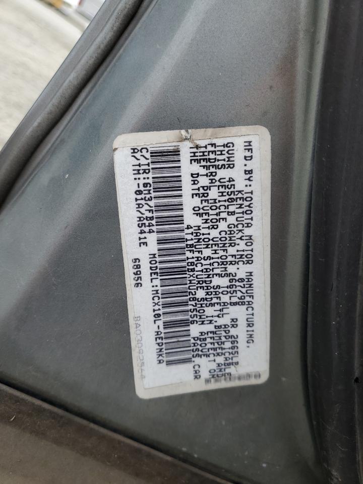 1998 Toyota Avalon Xl VIN: 4T1BF18BXWU287556 Lot: 86319755