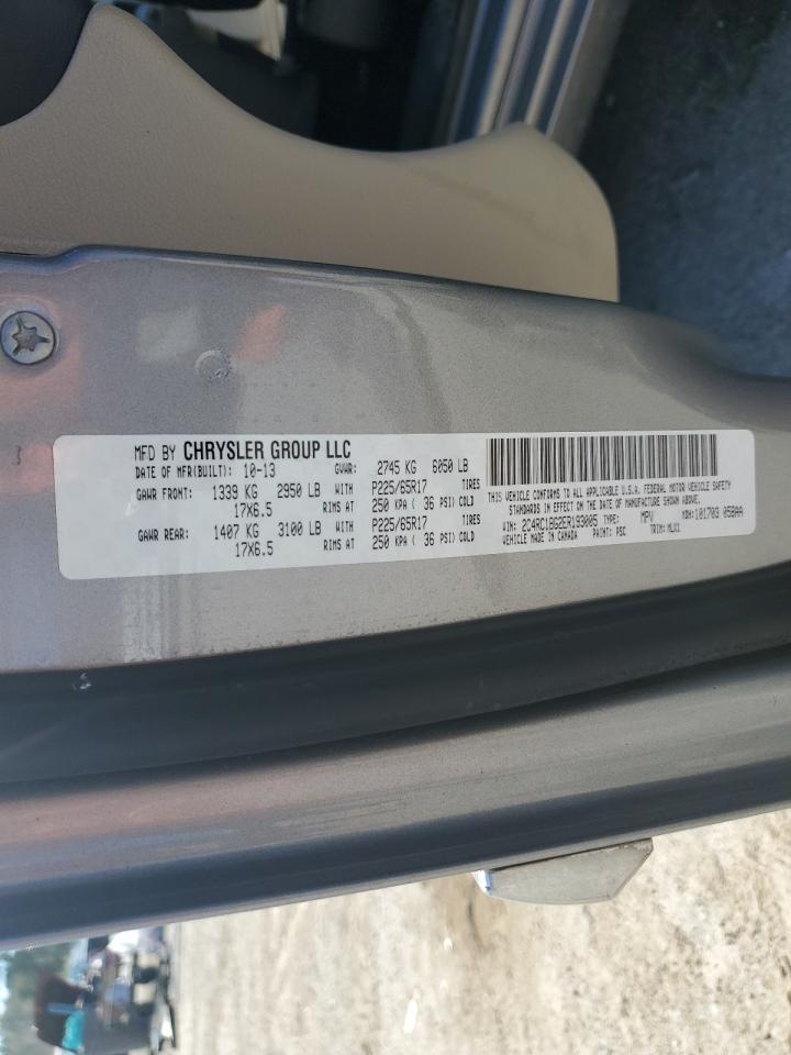 2014 Chrysler Town & Country Touring VIN: 2C4RC1BG2ER193005 Lot: 86784165