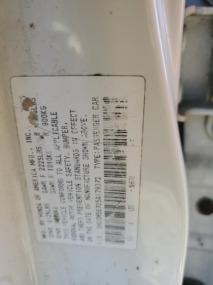 2005 Honda Accord Ex VIN: 1HGCM56705A179372 Lot: 81962335