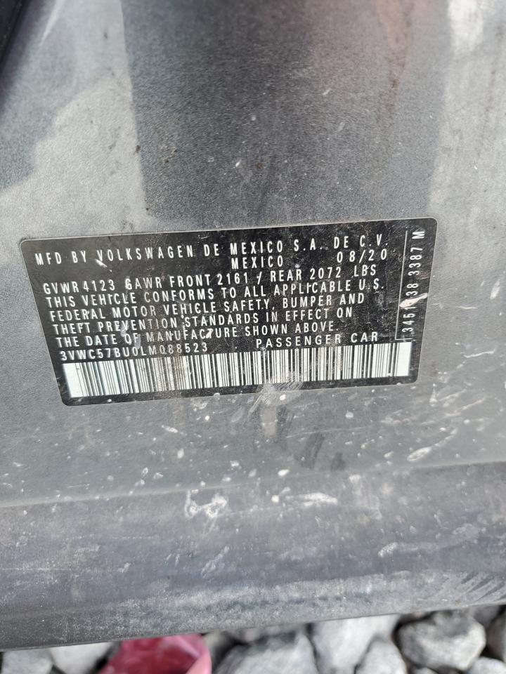 2020 Volkswagen Jetta S VIN: 3VWC57BU0LM088523 Lot: 90590895