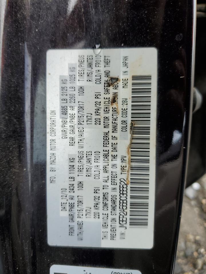 2011 Mazda Cx-7 VIN: JM3ER2A56B0365522 Lot: 85535865