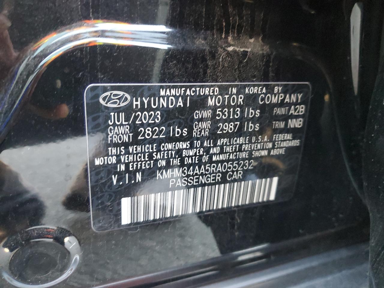 2024 Hyundai Ioniq 6 Sel VIN: KMHM34AA5RA055232 Lot: 87026405