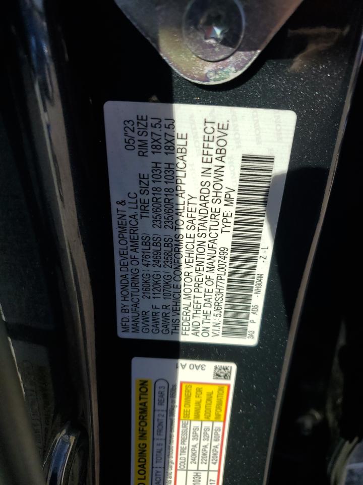 2023 Honda Cr-V Exl VIN: 5J6RS3H77PL007499 Lot: 85180455