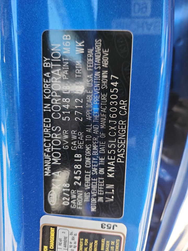 2018 Kia Stinger Gt2 VIN: KNAE55LCXJ6030547 Lot: 90070355