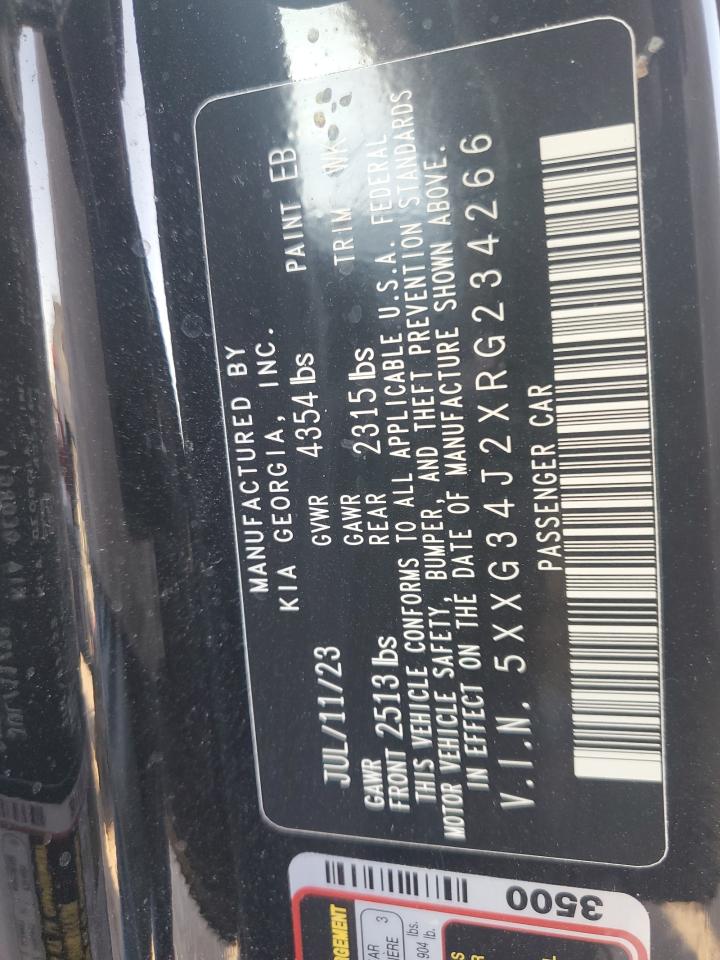 2024 Kia K5 Ex VIN: 5XXG34J2XRG234266 Lot: 82568015