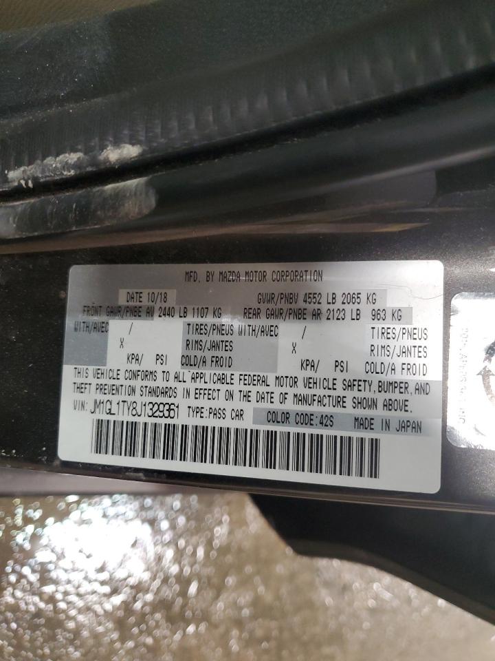 2018 Mazda 6 Grand Touring VIN: JM1GL1TY8J1329361 Lot: 89896095