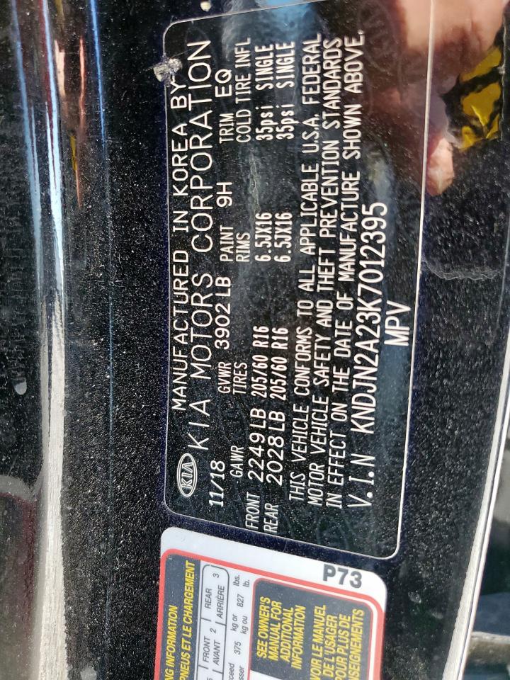 2019 Kia Soul VIN: KNDJN2A23K7012395 Lot: 82389185