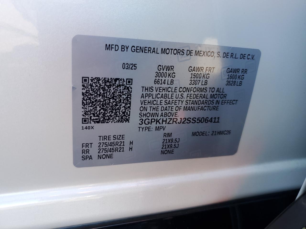 2025 Honda Prologue Elite VIN: 3GPKHZRJ2SS506411 Lot: 87480635