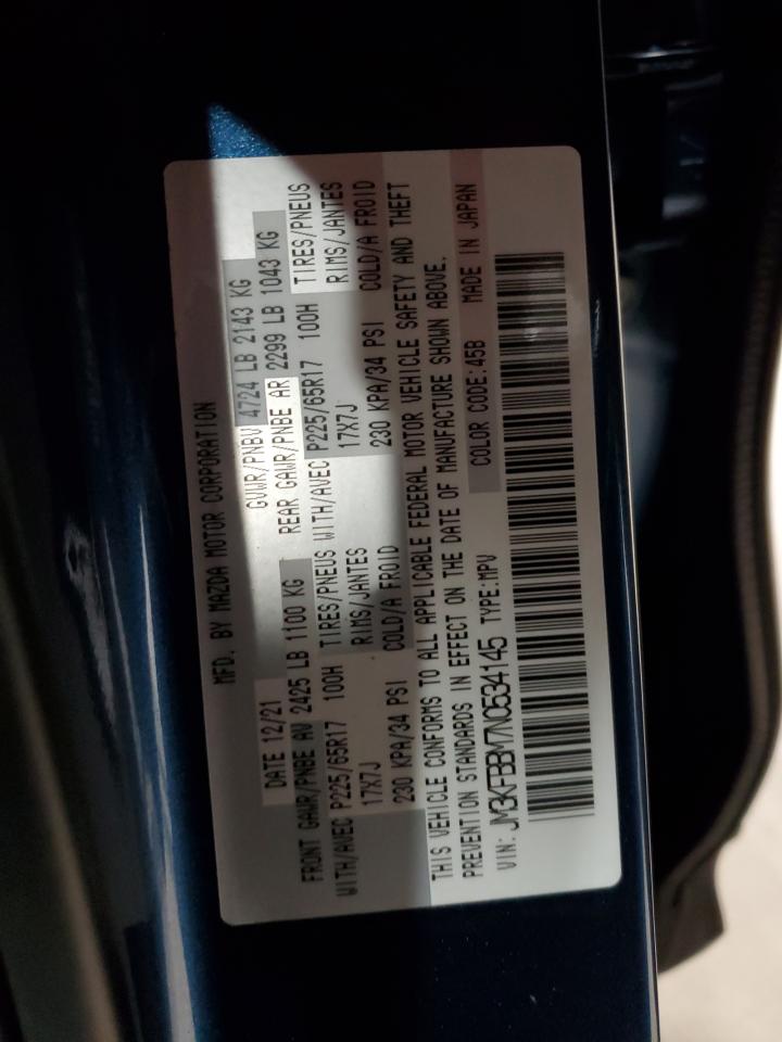 2022 Mazda Cx-5 Select VIN: JM3KFBBM7N0534145 Lot: 90071425