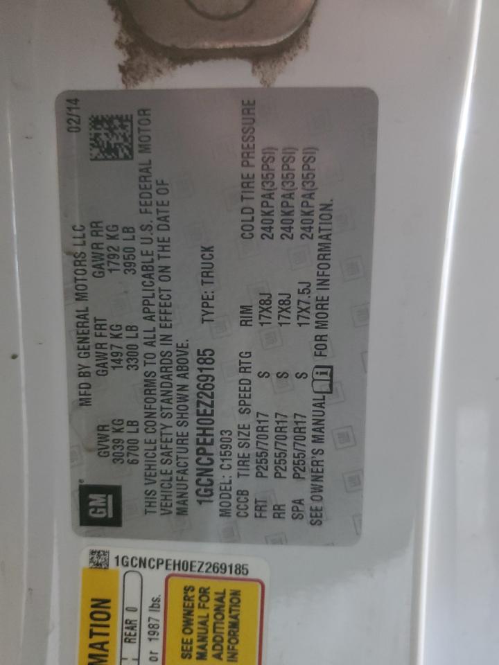 2014 Chevrolet Silverado C1500 VIN: 1GCNCPEH0EZ269185 Lot: 85115905