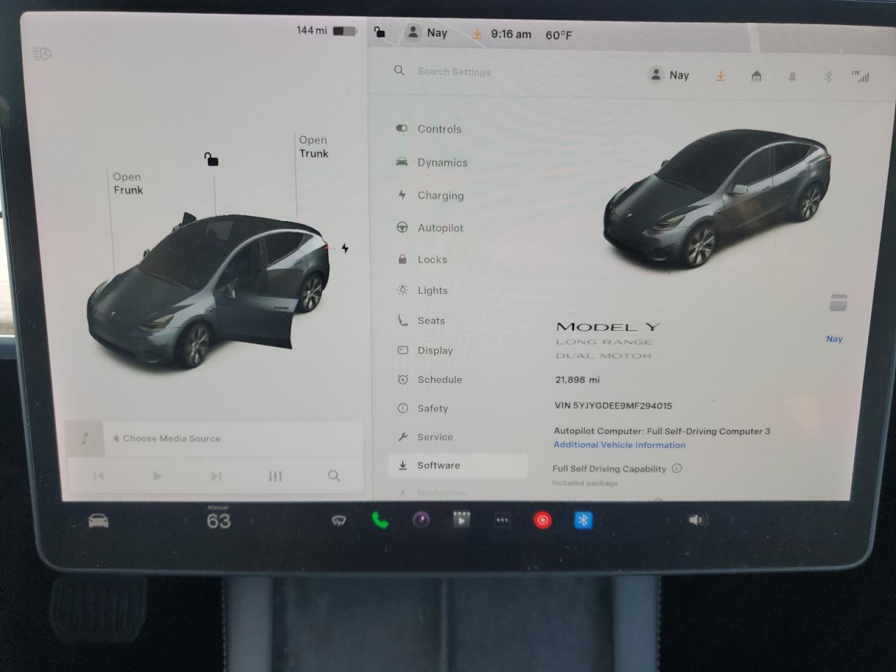 2021 Tesla Model Y VIN: 5YJYGDEE9MF294015 Lot: 82298635