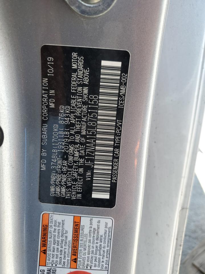 2020 Toyota 86 VIN: JF1ZNAA15L8751158 Lot: 82171235