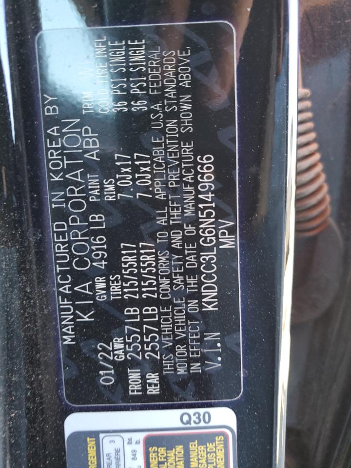 2022 Kia Niro S VIN: KNDCC3LG6N5149666 Lot: 85585295