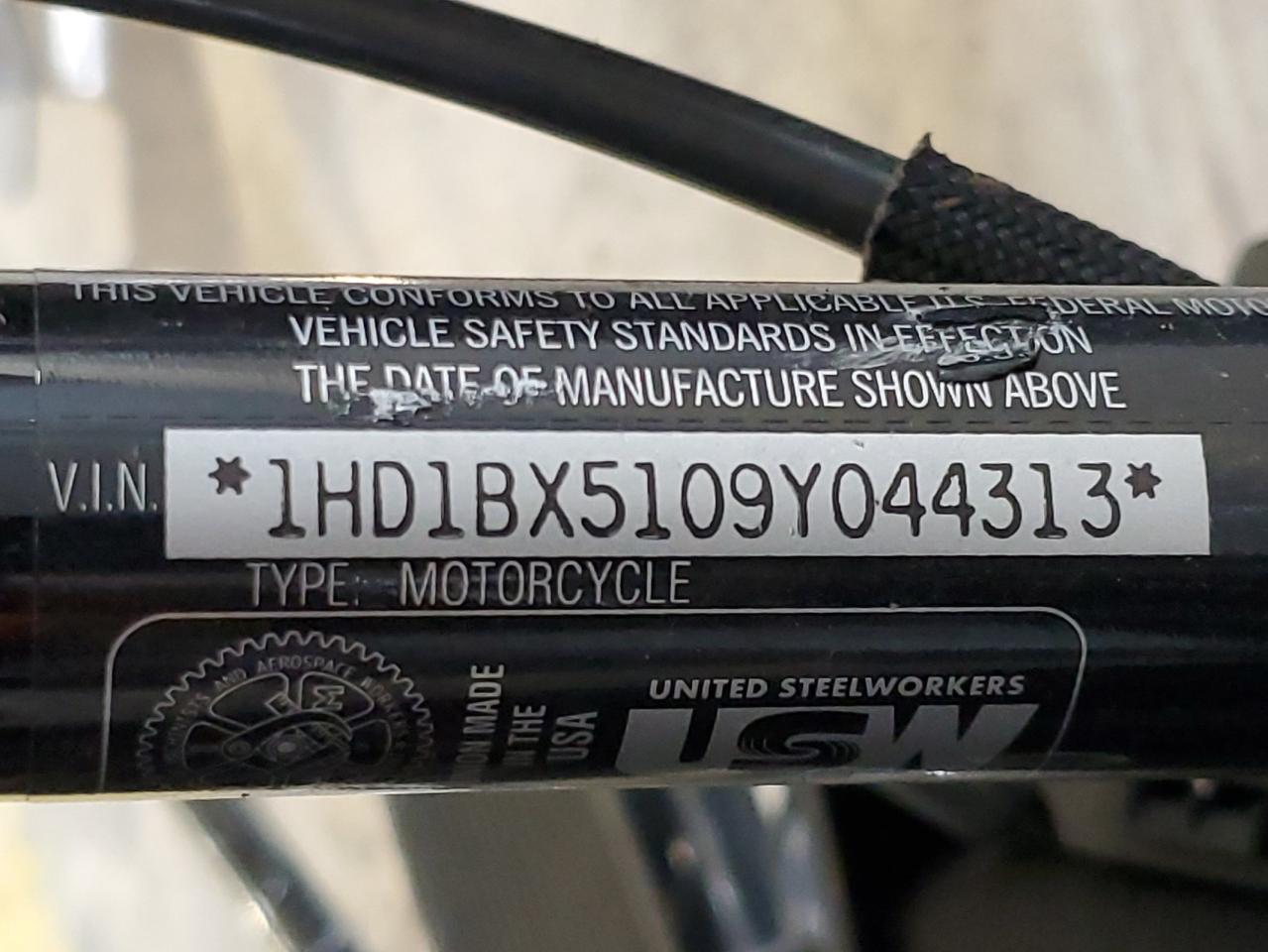 2009 Harley-Davidson Flstf VIN: 1HD1BX5109Y044313 Lot: 81649955