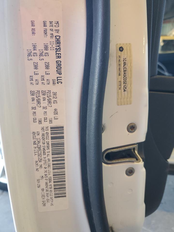 2012 Jeep Compass Sport VIN: 1C4NJCBA5CD521254 Lot: 85849015