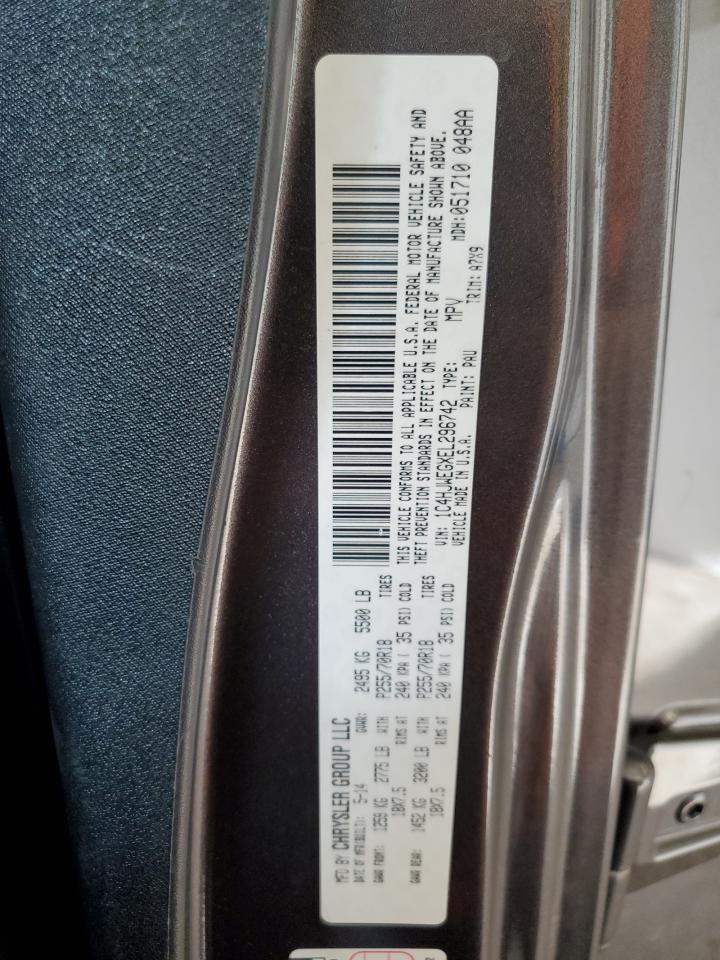 2014 Jeep Wrangler Unlimited Sahara VIN: 1C4HJWEGXEL296742 Lot: 82222125