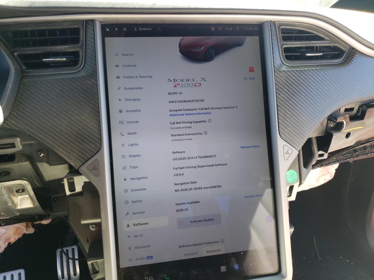 2018 Tesla Model X VIN: 5YJXCBE46JF135726 Lot: 94109225