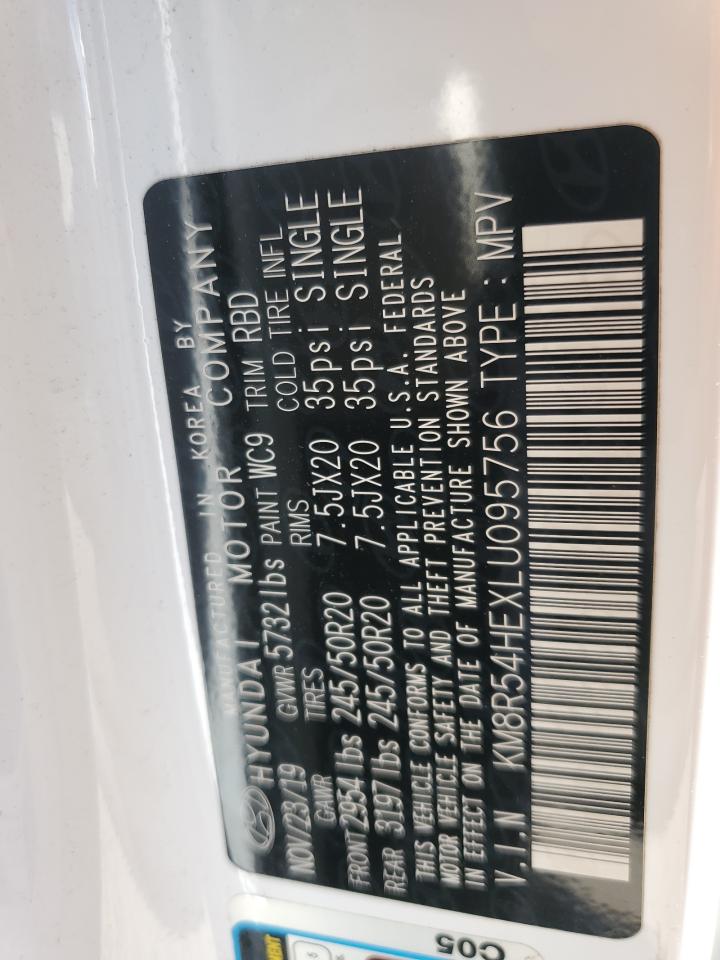 2020 Hyundai Palisade Limited VIN: KM8R54HEXLU095756 Lot: 86485155