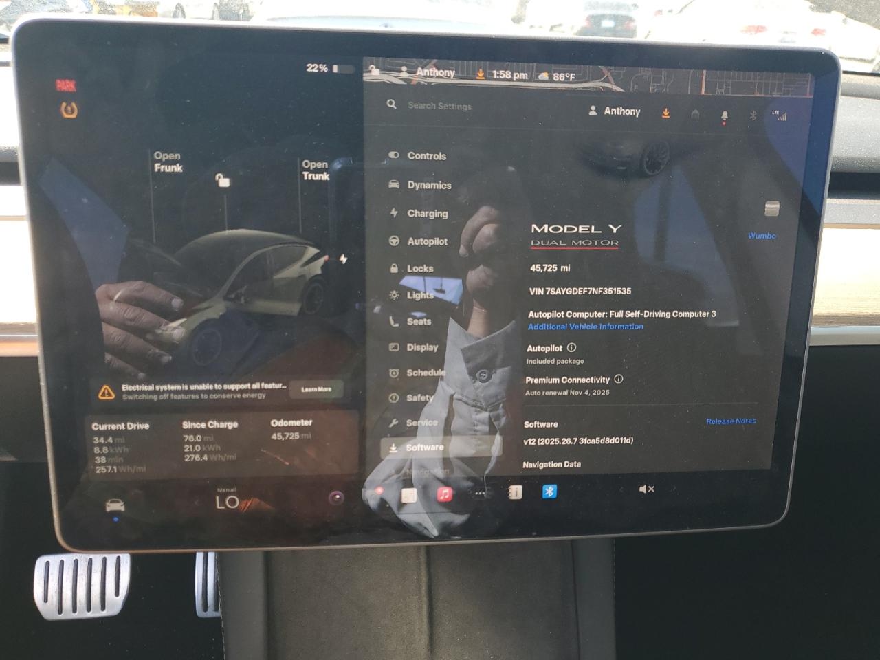 2022 Tesla Model Y VIN: 7SAYGDEF7NF351535 Lot: 82215665