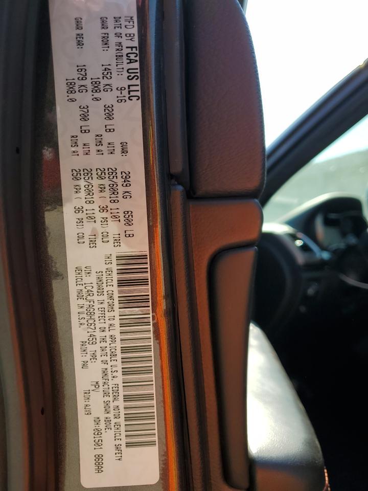 2017 Jeep Grand Cherokee Laredo VIN: 1C4RJFAG8HC671459 Lot: 85138705