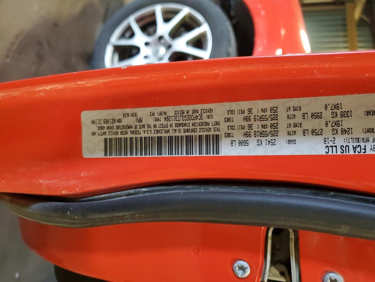 2018 Dodge Journey Gt VIN: 3C4PDDEG3JT311264 Lot: 82765315