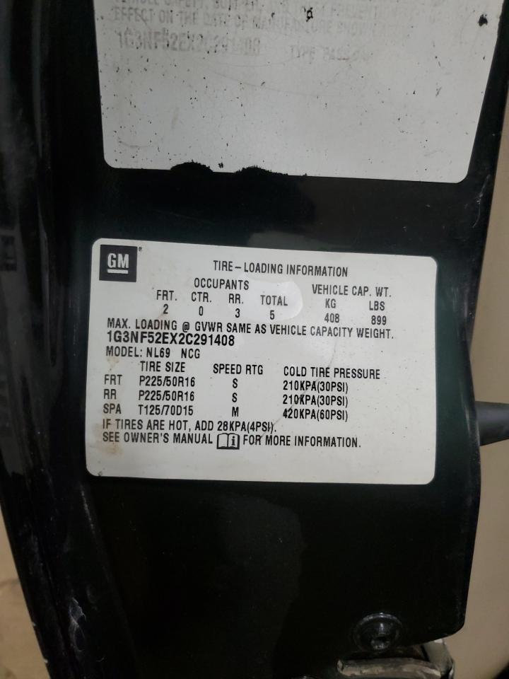 2002 Oldsmobile Alero Gls VIN: 1G3NF52EX2C291408 Lot: 84294225