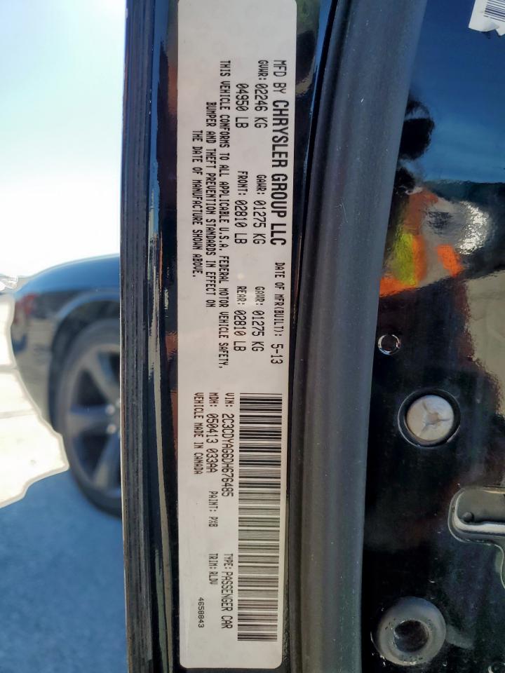 2013 Dodge Challenger Sxt VIN: 2C3CDYAG6DH676485 Lot: 90872225