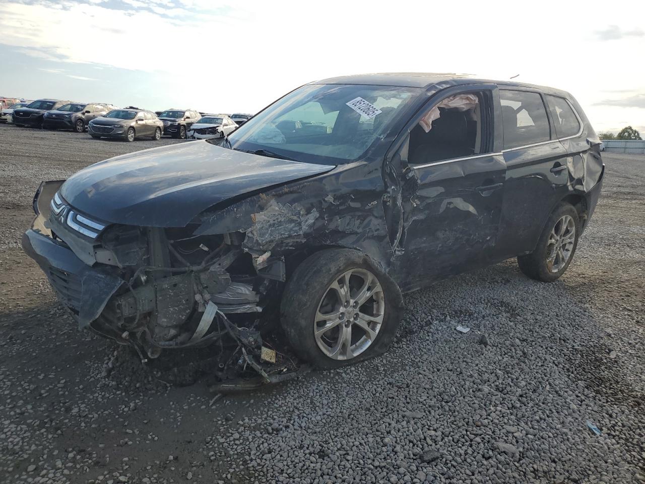 JA4JZ4AX1EZ005752 MITSUBISHI OUTLANDER 2014 BLACK Photo 1